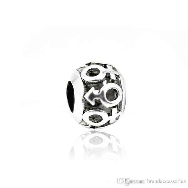 Shining Silver Alloy Loose Hole Beads Hollow Out Korean Carving Charms Fits Pandora Bracelets Pendant Jewelry DIY Accessories HJ166