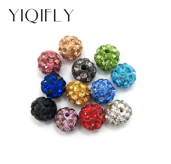 100 pcs per lot 6mm mix colors clay crystal rhinestone loose beads for bracelet and necklace DIY free shipping