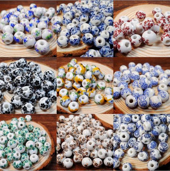 Ceramic powder bead Applique beads 10 m hand-woven bracelet with raw materials