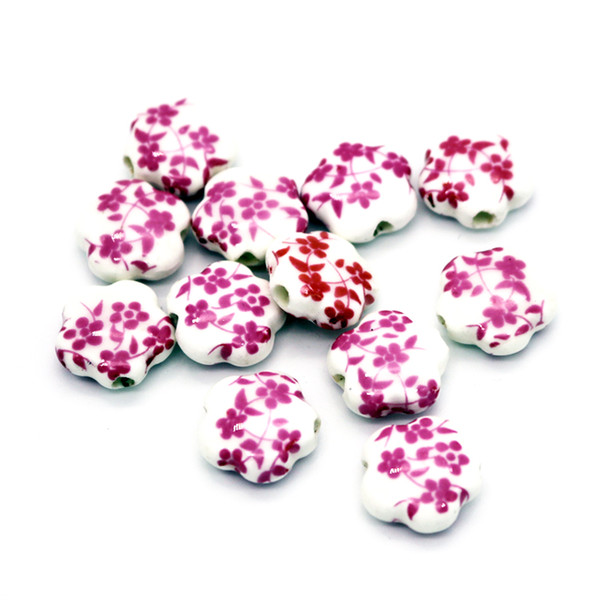 Hot sale High Quality Beautiful 200pcs Applique Ceramic Round Beads Nice Jewelry DIY Accessories Fit Bracelet Necklace Earring DIY Findings