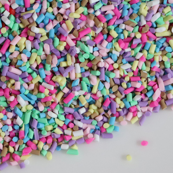 Hot Selling 50g/lot Mix Colors Fake Sprinkles Clay Faux Chocolate Toppings Colorful Cake Sprinkles Polymer Clay Food Craft Phone Case