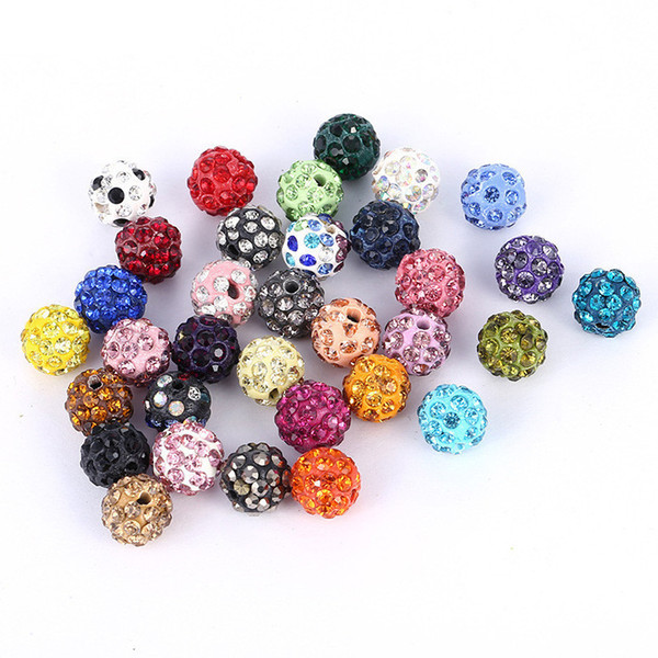 28 Colors 10mm Ceramic&Rhinestone Beads Jewelry Making Supplies Love Bracelet DIY Jewelry for Women Mens Bracelet Necklace Choker Bracciali