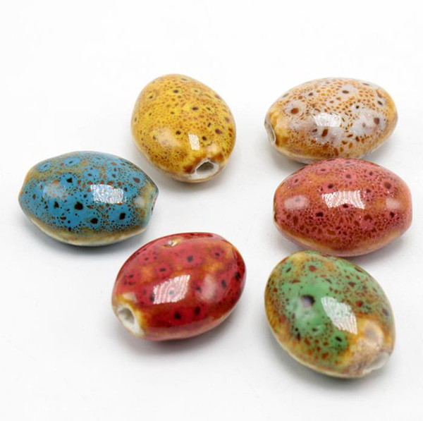 20x16x10mm hole size 2.5mm,Porcelain Beads,mixed colors,ceramic DIY loose beads jewelry making finding free shipping