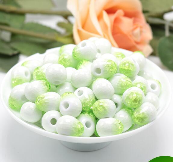 6mm/8mm/10mm Porcelain Beads,green Ice crack,ceramic DIY loose beads jewelry making finding free shipping