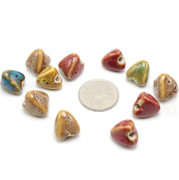 14x15mm hole size 2.5mm,Porcelain Beads,mixed colors,ceramic DIY loose beads jewelry making finding free shipping