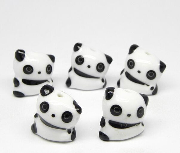 20 pcs 18x16MM Porcelain Beads,mixed color,ceramic DIY loose beads,panda animal designs,DIY accessories ceramic loose beads