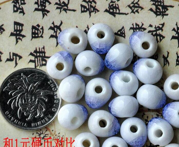 free shipping 50 pcs 10mm , hole size about 2mm Porcelain Beads,mixed color,ceramic DIY loose beads jewelry finding