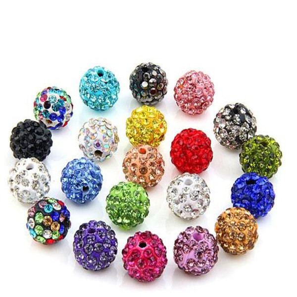 10mm Ceramic&Rhinestone Beads Jewelry Making Supplies Love Bracelet Jewelry for Women Mens Bracelets Necklace Choker Earrings Bracciali 0520