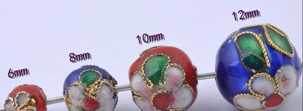 wholesale-6mm,8mm,10mm,12mm cloisonne beads child loose beads Quantitys Optional