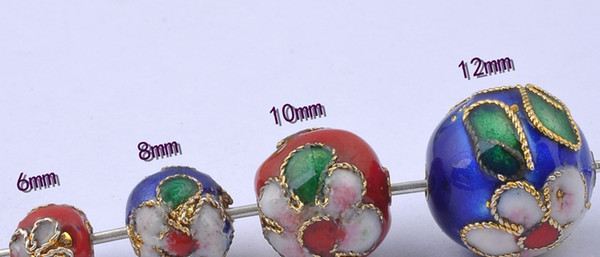 Wholesale - 20pcs 12mm color mixing Cloisonne Beads beads beads DIY jewelry accessories