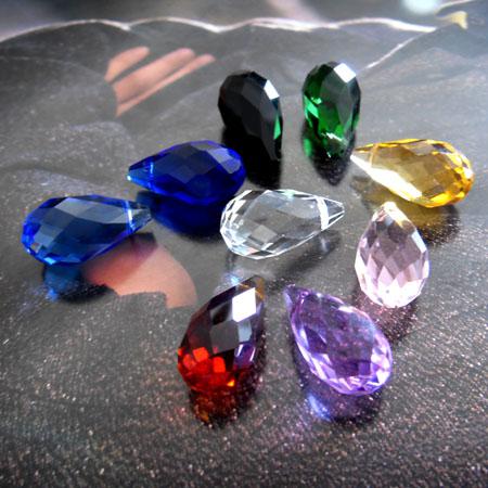 AAA Top Quality 8*14mm Assorted Colours Crystal faceted teardrops Crystal pearl,Crystal beads