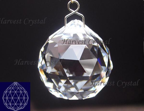 AAA Quality 30mm K9 Clear Crystal Faceted Ball Prism Chandelier Replacement Garland Pendants