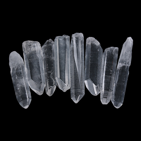 200g Feng Shui Clear Wands Healing Specimen Natural Stones And Minerals Quartz Crystals Home Decor Gift Drop Shipping