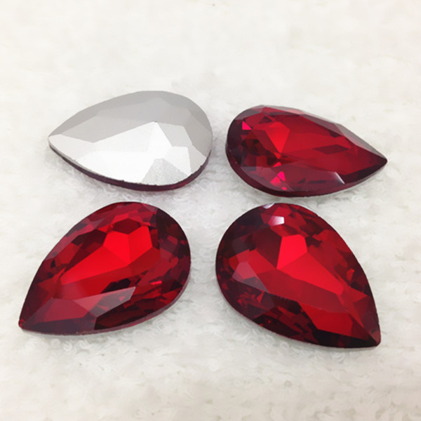 Wholesale 1000pcs/bag 4x6mm Pear Drop Pointed Back Glass Crystal Fancy Stones Teardrop More Colors For Jewelry Making