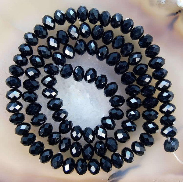 1000PCS loveliness wholesale 4x6mm black AB Swarovski Crystal Gemstone Loose Beads bead