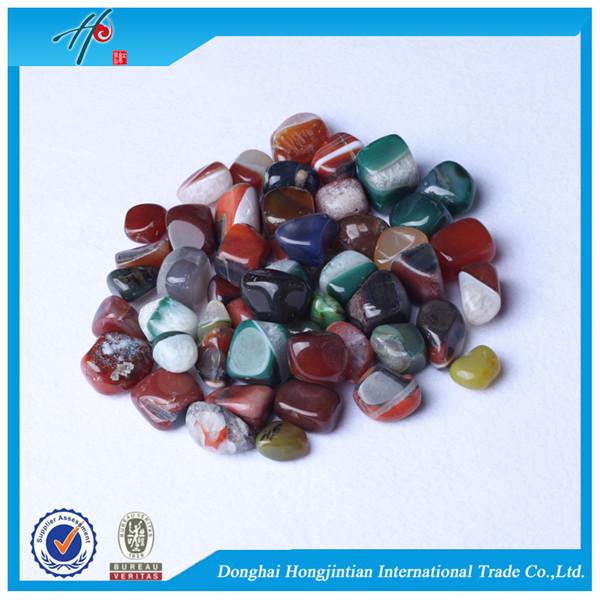 FREE SHIPPING Wholesale Assorted sale Tumbled stone 15-25mm Natural Crystal Mixed Agate Beads Healing reiki & good lucky energy stones