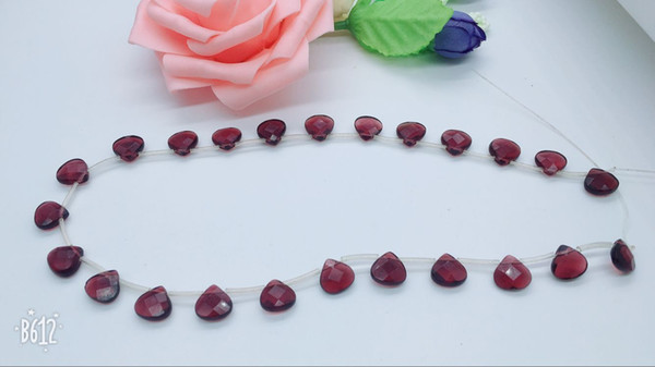 Fashion jewelry 5 semi-finished necklace natural transparent flat fan purple crystal pearl earrings and bracelets can be used