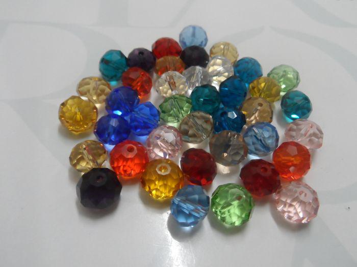 DIY Jewelry marking 100pcs mixed Color Loose 8mm Swarovski crystal Rondelle loose Beads lot