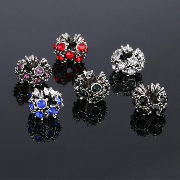 New Fits Jewelry Bracelets Big Hole Beads Crystal Loose Beads Charms For Wholesale Diy European Necklace Jewelry Accessories 2530