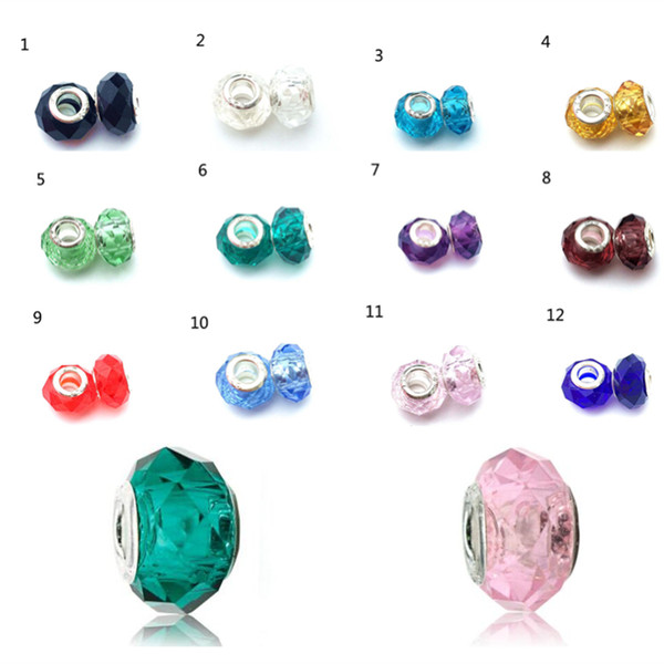 Big Hole Loose Beads chamilia beads fashion accessories charm Pandora DIY Jewelry Bracelet European Bracelet Necklace Free shipping