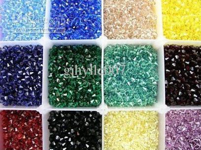 Free shipping 100pcs/lot Swarovski Crystal 6mm Bicone Beads/Fashion Beads/Jewelry/Hot Sale/