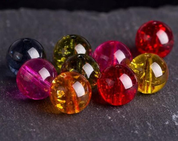 Color 20pcs/ lot Natural Beads Loose Beads Rainbow Artificial Crystal Beads Jewelry Bracelets Necklaces DIY Free Shipping Wholesale & Retail