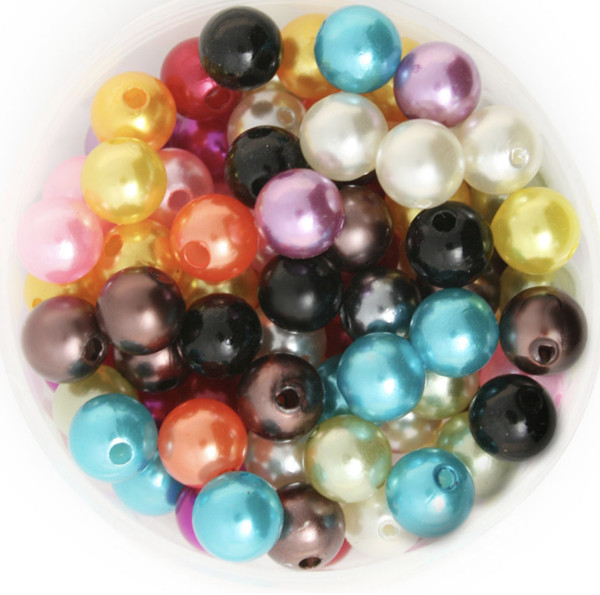 Pick Size 4mm 6mm 8mm 10mm, 15 color, ABS Imitation Pearls Beads, Making jewelry diy beads, Jewelry Handmade necklace