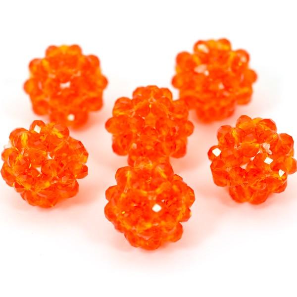 2019 DIY necklace set Fabulous Solid orange Crystal Jewelry Beads Balls DIY Jewelry Accessories Opaque Beads Porcelain 30pcs/lot