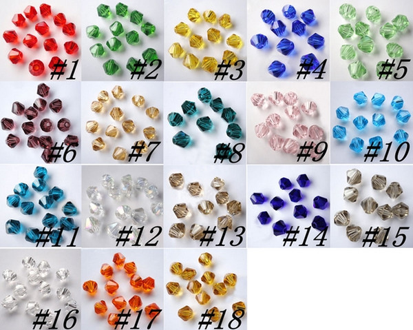 1000pcs 4mm blend color crystal jewelry loose beads jewelry making Optional colors