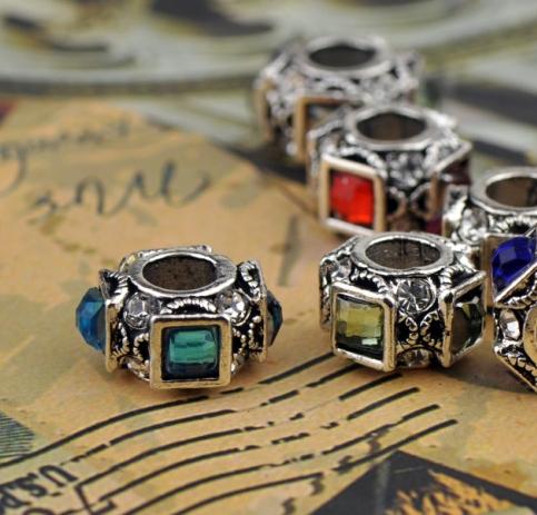 Free shipping Fashion DIY thread High Quality Alloy Beads Charms fit Europe pandora Bracelets necklaces loose beads