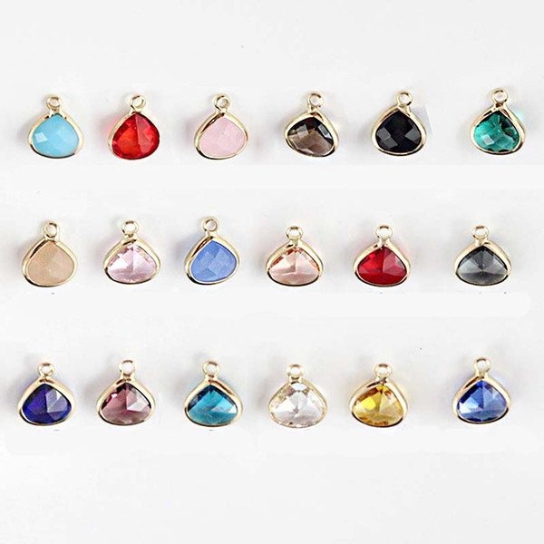 5pcs/lot Fashion Rhinestone Crystal Pendants For Jewelry Making 10*12mm Metal Floating Charm Pendants For Necklace earring Crafts DIY