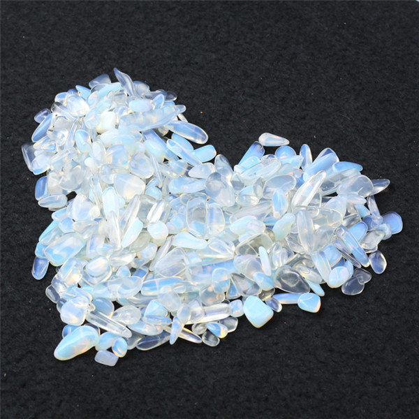 FREE SHIPPING Wholesale 200g Tumbled stone 8-30 mm Natural Opal Crystal multi Beads Healing reiki & good lucky energy stones with POUCH