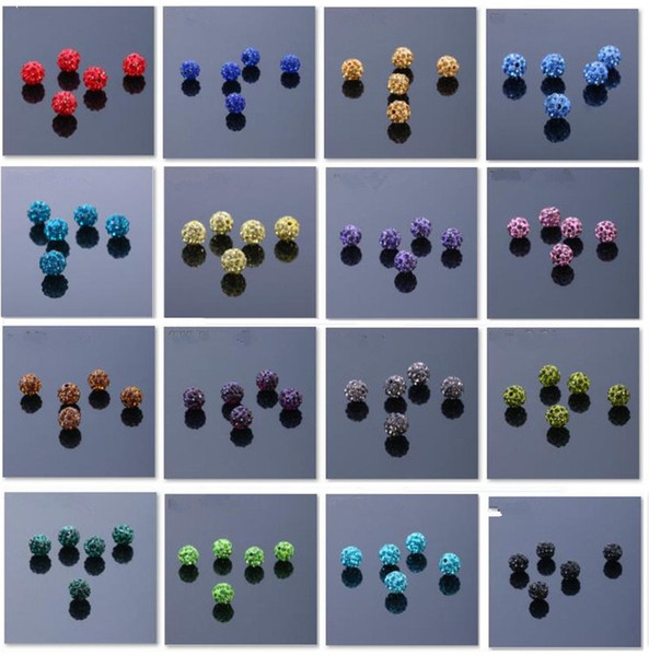 Wholesale - New fashion polymer clay Ball Crystal Shamballa Bead Bracelet Necklace Beads Bracelet DIY accessories 2501