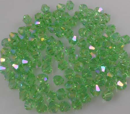 1000pcs/lot Free Shipping green AB 4mm luster 5301# Crystals Beads NEW! A21