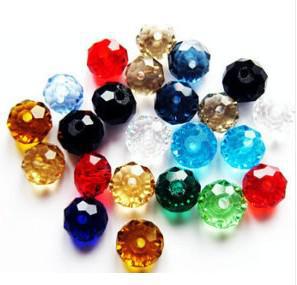 Body Jewelry 240pcs mixed 12 Color Loose 10mm Swarovski crystal Rondelle Beads,wholesale