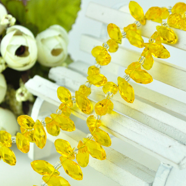 6*12MM Small Teardrop Crystal Beads 100pcs/lot Transparent White Crystal Glass Beads For Jewelry Necklace DIY Making