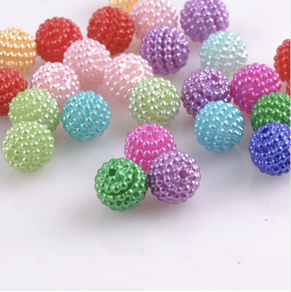 1000pcs 10mm Blend Color Imitation Pearl Beads Round Beads Fit Europe Beads Jewelry making free shipping