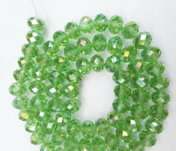 1000PCS wholesale 4x6mm green AB Swarovskis Crystal Gemstone Loose Beads bead Luxury Beads