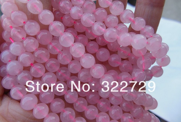 natural stone DIY beaded jewelry 4 6 8 10 12 14 mm natural pink crystal gem loose beads ,Natural stone loose beads