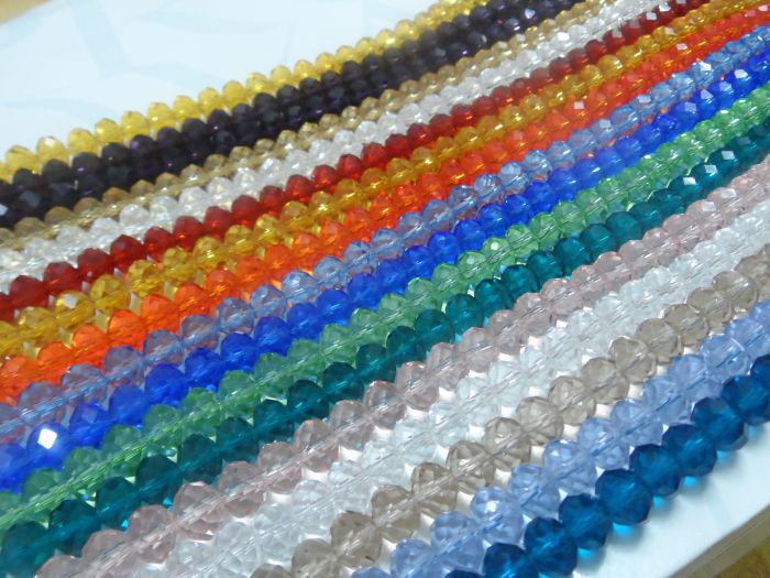 DIY Jewelry marking 100pcs mixed Color Loose 10mm Swarovski crystal Rondelle Beads lot