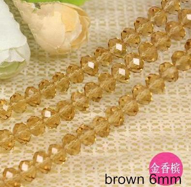 beads charms beaded bracelets necklaces pendants diy wheel flat 5040 faceted glass crystal 6*4mm wholesales fashion jewelery fittings 8 sets