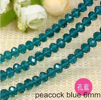 6mm beads charms bracelets necklaces suspensions diy handicrafts round wheel flat 5040 faceted glass candy color jewelery accessories 8 sets