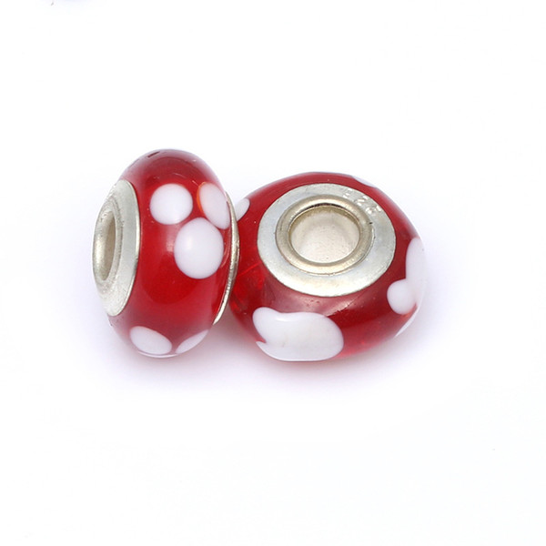 Glass beads DIY beaded cartoon series loose beads suitable for Pandora bracelet jewelry