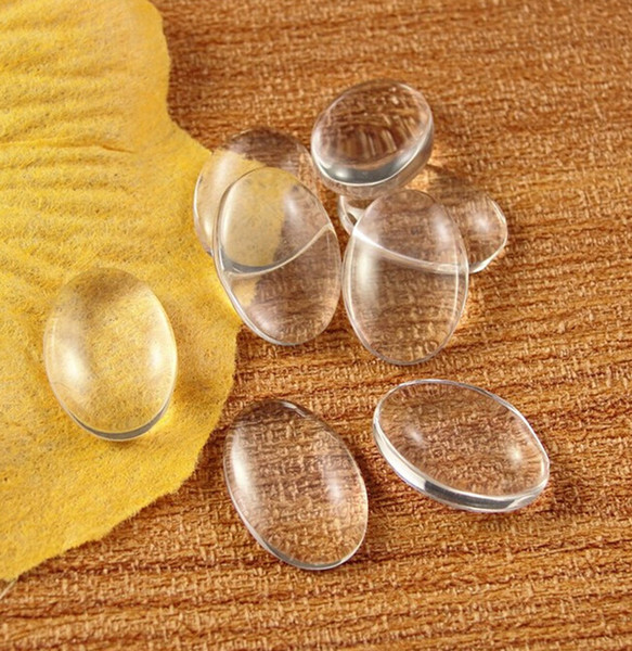 300pcs 8X10mm Oval Shape Glass Cabochons, photo jewelry pendant inserts available for Making Pendants Jewelry