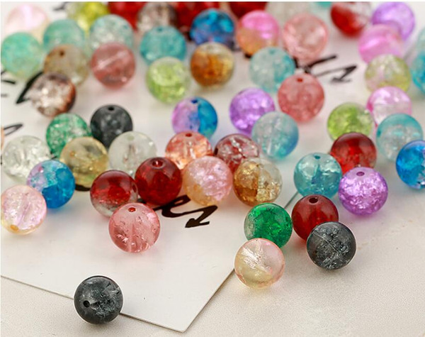 Wholesale Lots Jewelry Colorful glass Stone mixed Pendants Loose Beads Fit Bracelets and Necklace Charms DIY