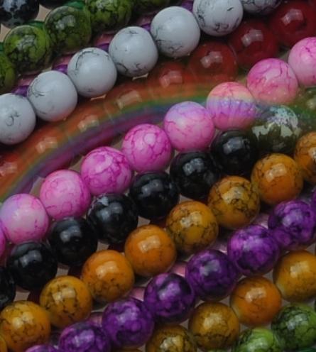 Wholesale - 4-12 mm blend color Glass Loose beads Optional colorss