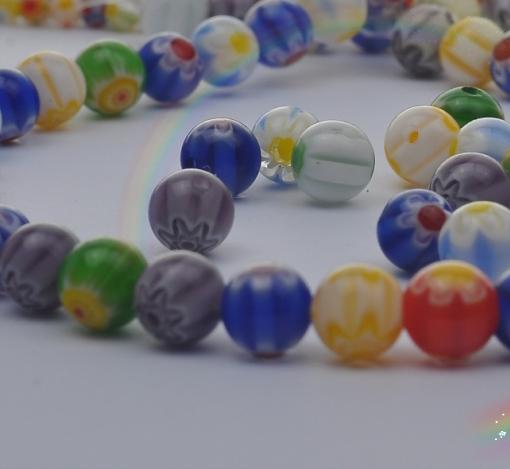 Wholesale - 1each length 40CM 4/6/8/10/12MM glass beads loose beads Optional size