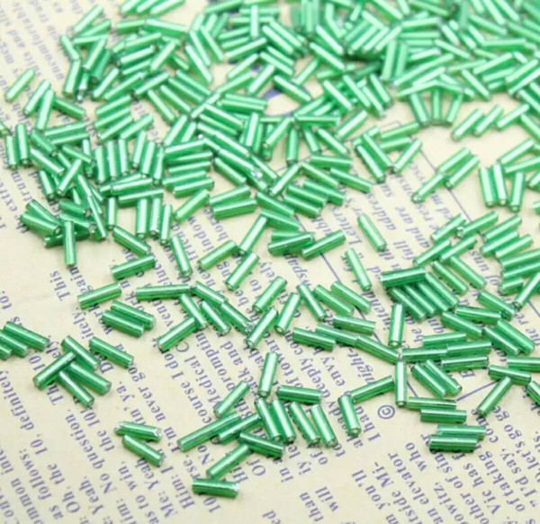 Jewelry loose Beads 6mm glass tube long diy handcraft accessories accessories material clothes decoration beaded beads solid many colors