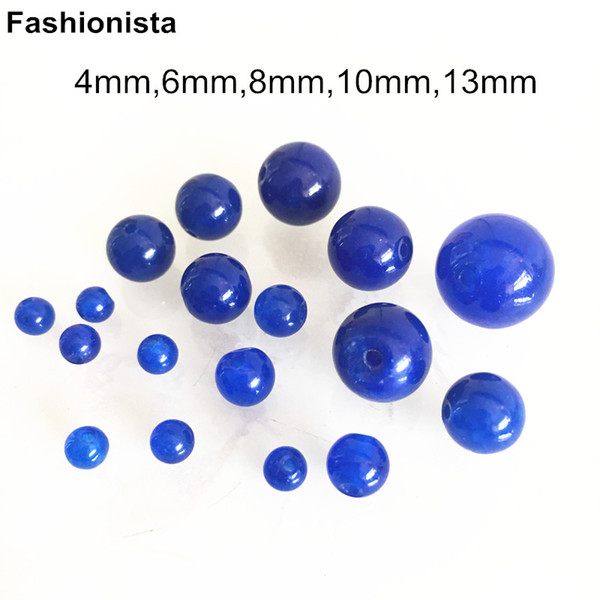 Royal Blue Color Round Beads 4mm,6mm,8mm,10mm,13mm Stone Beads,Wholesale Loose Beads,Jewelry Findings