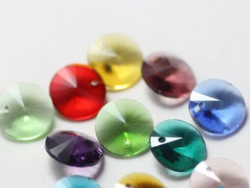 free shipping 8mm 100 pcs Crystal Glass Beads Loose Spacer Beads mixed colors for Jewelry Making